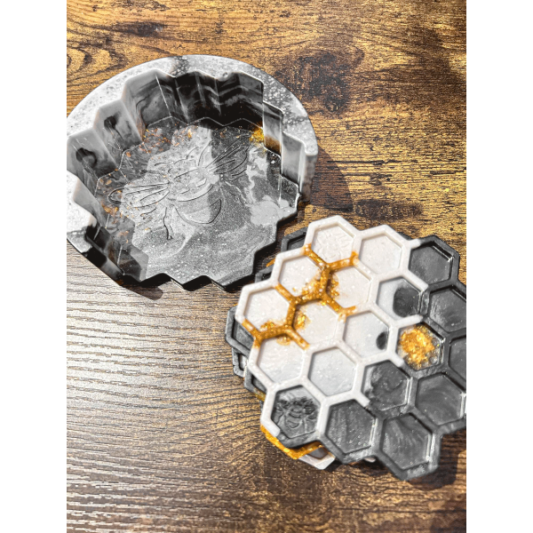 Resin Bee Coaster