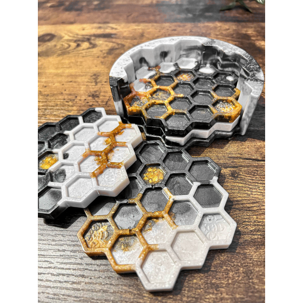 Resin Bee Coaster