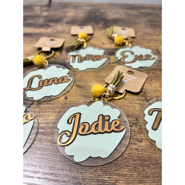 Name Keyring Bridesmaid Gift/Birthday