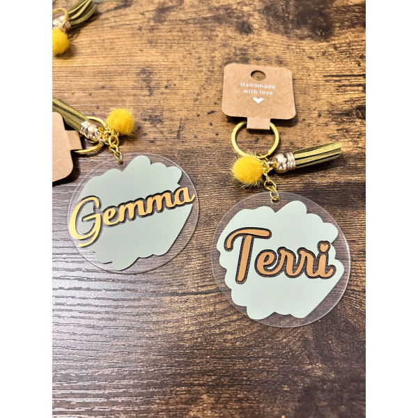 Name Keyring Bridesmaid Gift/Birthday