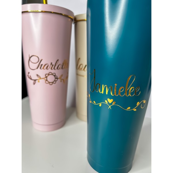 Gold Name With Accent Insulated Tumbler